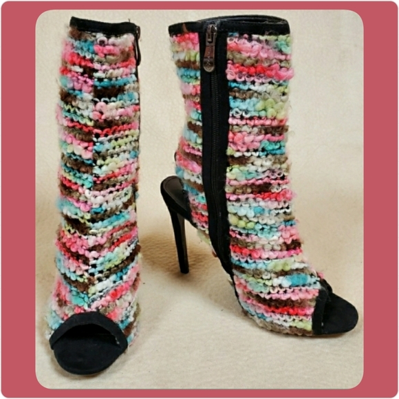 Cape Robbin Shoes - Yarn bootie heels